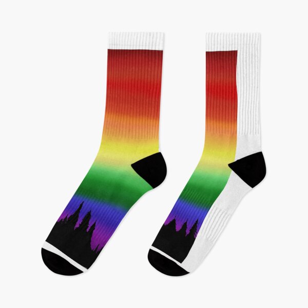 Item preview, Silueta del bosque del orgullo gay designed and sold by faolansforge.