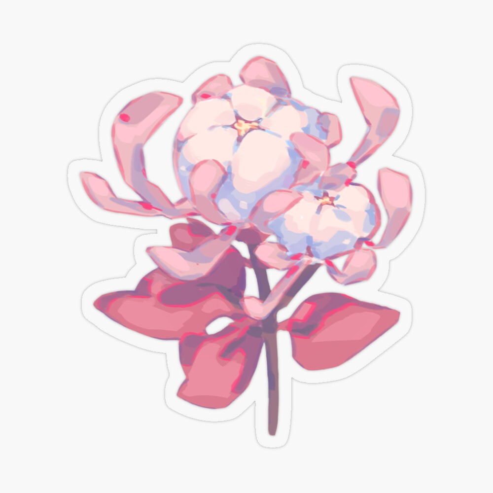 Silk Flower Sticker