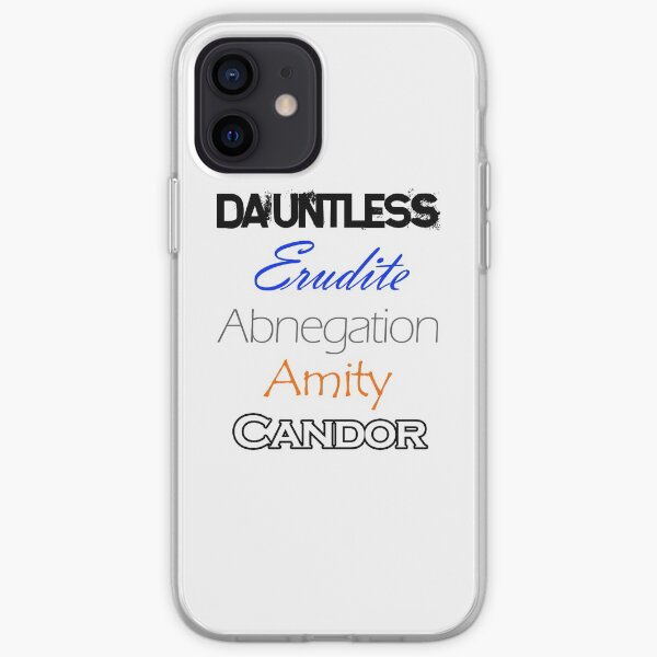 Divergent Factions iPhone Soft Case