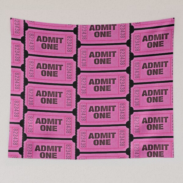 Item preview, pop art retro pink ticket designed and sold by hoober24.