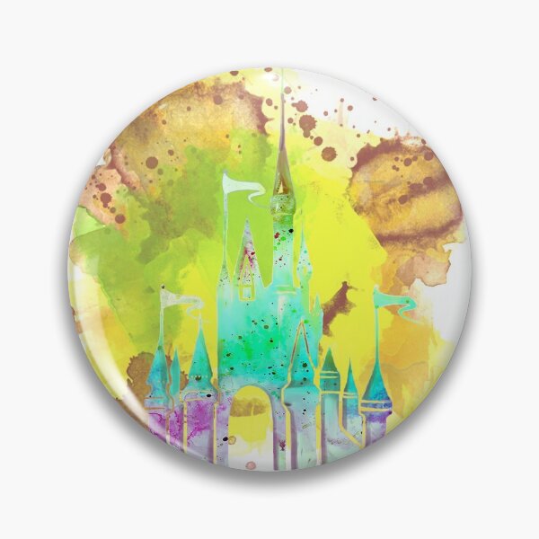 Item preview, Limegreen Watercolor Splash Castle designed and sold by digitaldoodlers.