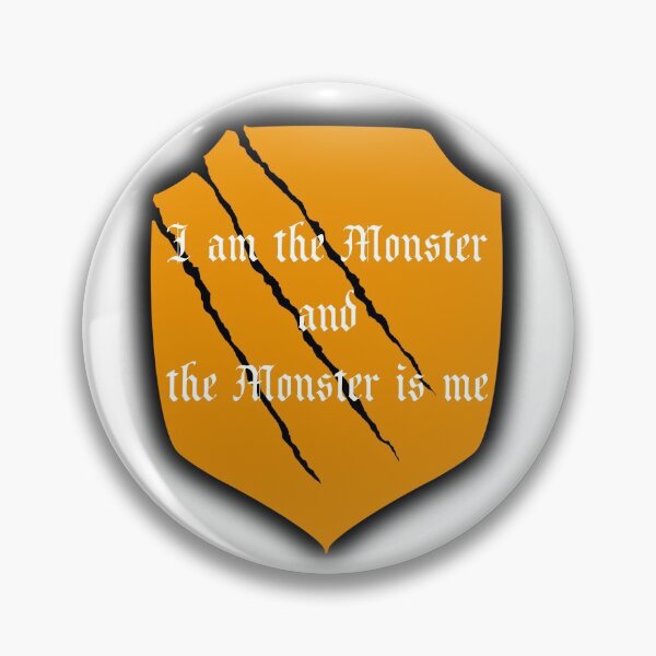 Item preview, I am the Monster and the Monster is Me Quote designed and sold by doodlesbyCara.