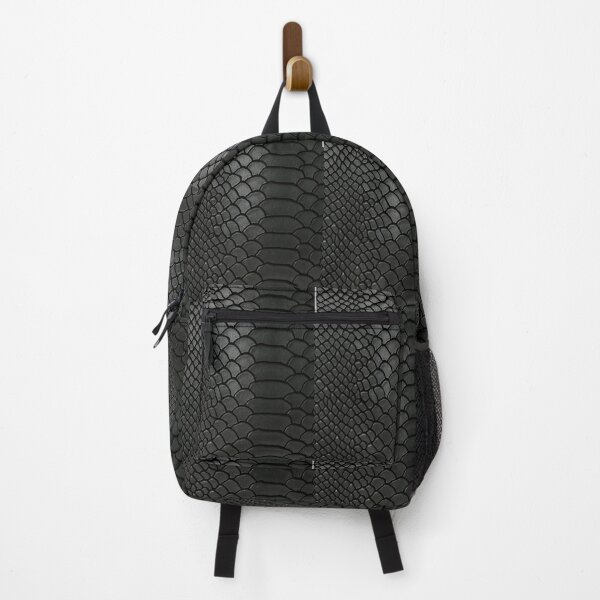 New Womens Stylish Snake Skin Print Backpack Handbag Rucksack