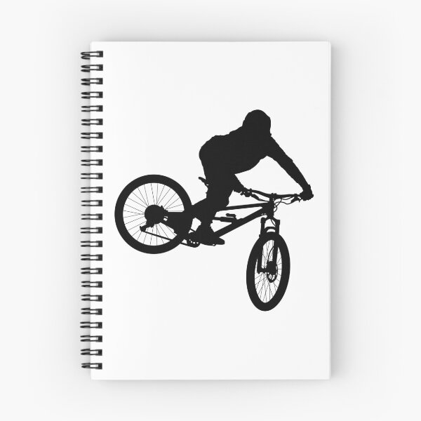 Item preview, downhill mountain bike, enduro cross mountain biker doing an extreme jump on a mountain bike. with helmet and safety equipment  designed and sold by Marcin Adrian.