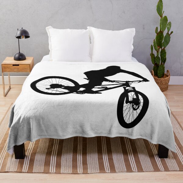 Item preview, downhill mountain bike, enduro cross mountain biker doing an extreme jump on a mountain bike. with helmet and safety equipment  designed and sold by Marcin Adrian.