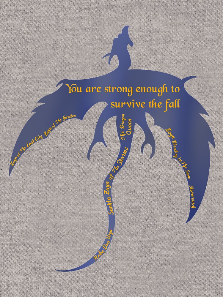 "You are Strong Enough to Survive the Fall Quote" Lightweight Hoodie by doodlesbyCara Redbubble