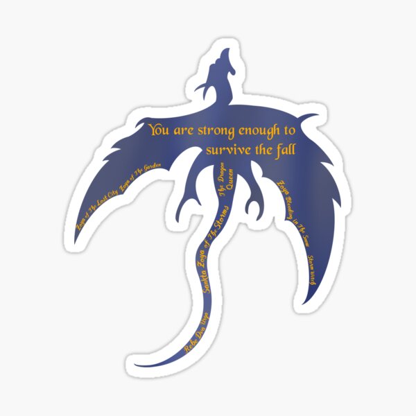 Sie sind stark genug, um das Herbstzitat zu überleben Sticker