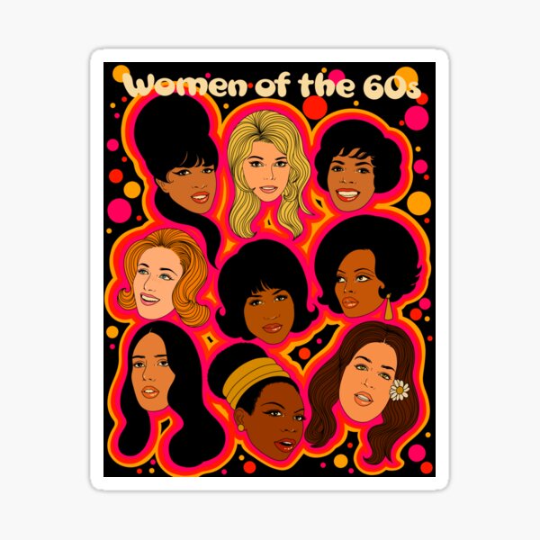 Vista previa del artículo con la obra «Mujeres de los 60», diseñado y vendido por Audrey Herbertson.