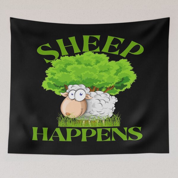 Item preview, Sheep Happens designed and sold by Monkey204.
