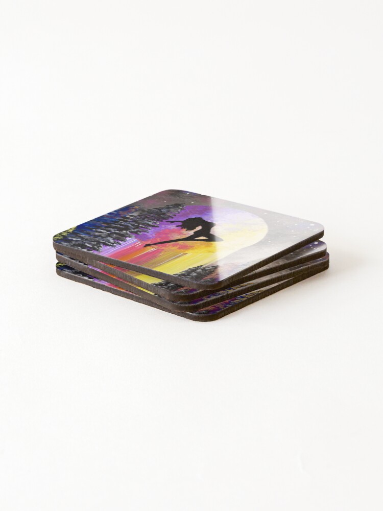Thumbnail 4 of 5, Coasters (Set of 4), Moon Rapture designed and sold by StuartMalcolm.