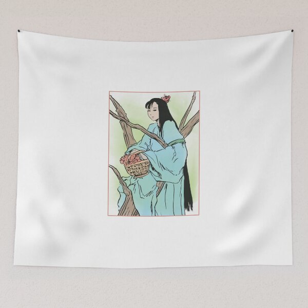 Item preview, Girl with flower basket designed and sold by minatangerina.