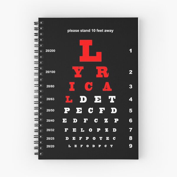 Item preview, EYE TEST CHART - LYRICAL DANCE designed and sold by KoolDsignsDANCE.