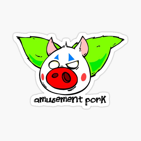 AMUSEMENT PORK - Rock Band Logo w/black letters Sticker