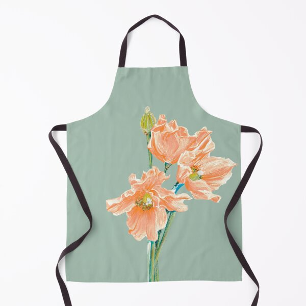 Item preview, Peach Poppy - pistachio designed and sold by Linda Sholberg.