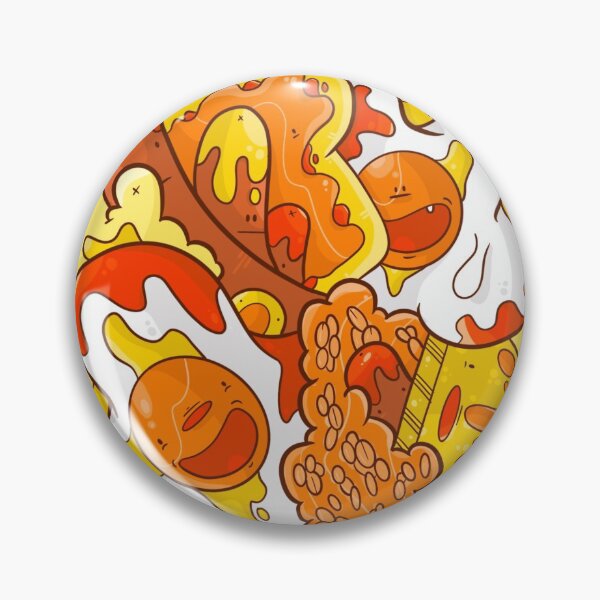 Item preview, Cute Messy Eggs & Sausages Breakfast Doodle designed and sold by James Rawnson.