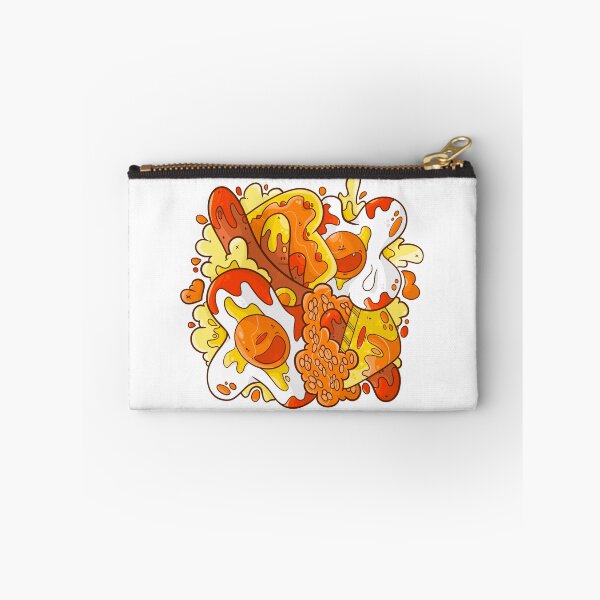 Item preview, Cute Messy Eggs & Sausages Breakfast Doodle designed and sold by James Rawnson.