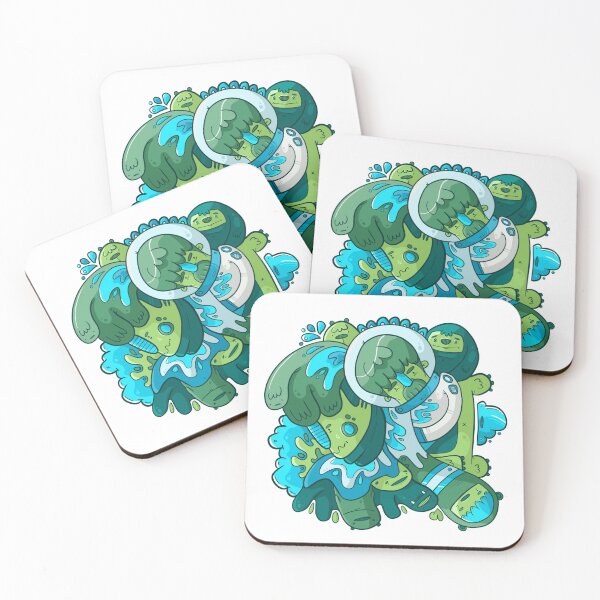 Item preview, Cute Feeling Green Doodle designed and sold by James Rawnson.