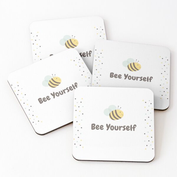 Item preview, Cute Wholesome Bee 'Bee Yourself' Print  designed and sold by ThoughtfulPrint.