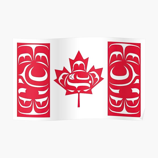 Drapeau autochtone canadien Poster