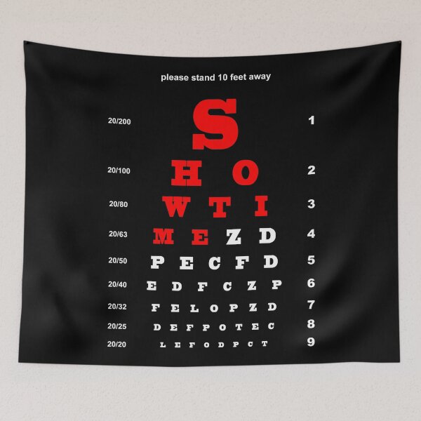 Item preview, EYE TEST CHART - SHOWTIME MODERN DANCE designed and sold by KoolDsignsDANCE.
