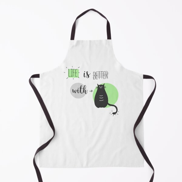 Item preview, Life is better with Cats in green and grey designed and sold by Blue-Fairy.