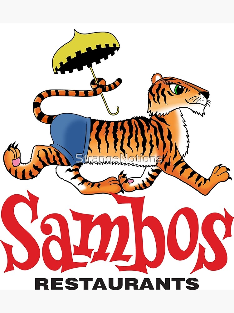 Sambos' Restaurants Logo with Tiger and Sambo's Purloined Goods Premium ...