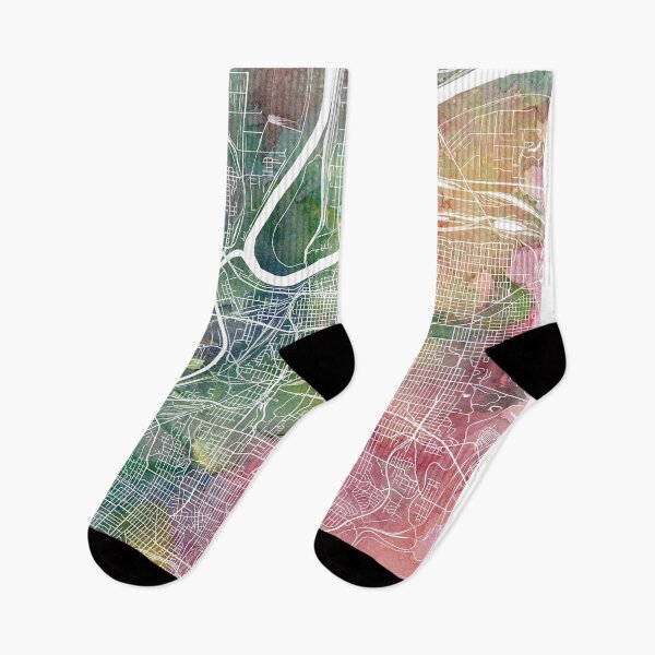 Item preview, Kansas City Map Watercolor by Zouzounio Art designed and sold by zouzounioart.
