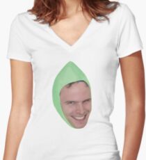 iDubbbzTV Women's Fitted V-Neck T-Shirt