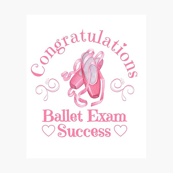 Item preview, Felicitaciones de éxito en el examen de ballet designed and sold by MusberriDesigns.
