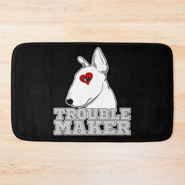 Item preview, Bull terrier Troublemaker designed and sold by drizzd.