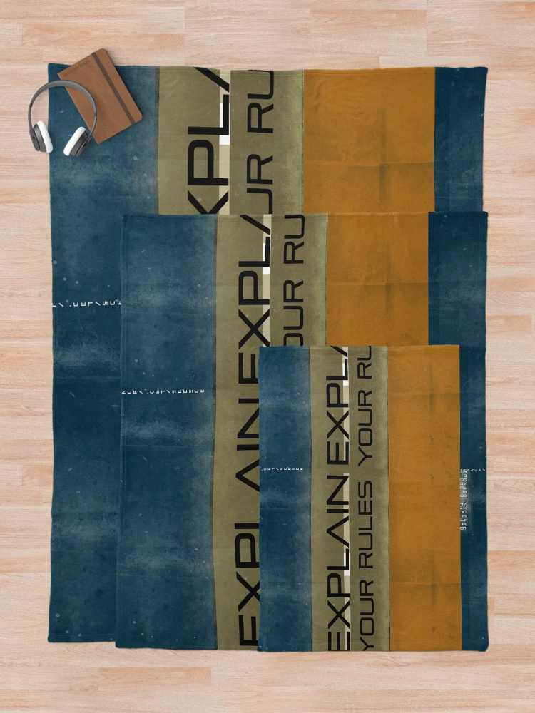 Thumbnail 5 of 6, Throw Blanket, explain your rules designed and sold by Designs-RZ.