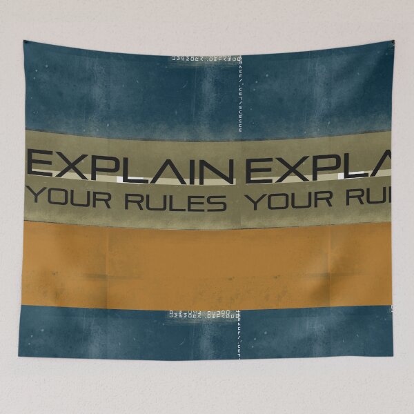 Item preview, explain your rules designed and sold by Designs-RZ.