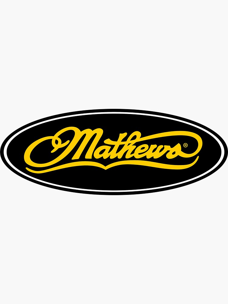 "MATHEWS ARCHERY LOGO ARROW BOW" Sticker for Sale by tinylocal Redbubble