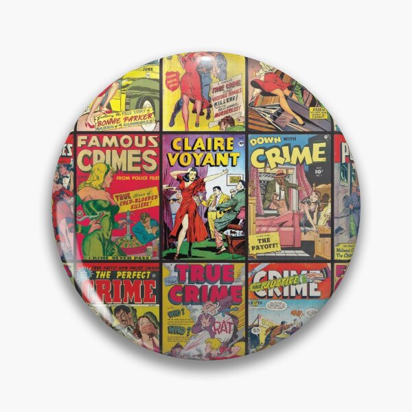Item preview, Crime Comic Covers | Vintage comic designed and sold by Petra Becker.