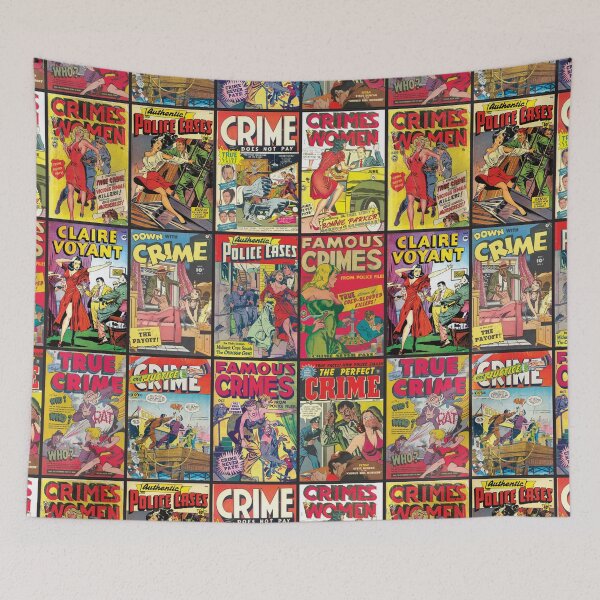 Item preview, Crime Comic Covers | Vintage comic designed and sold by Petra Becker.