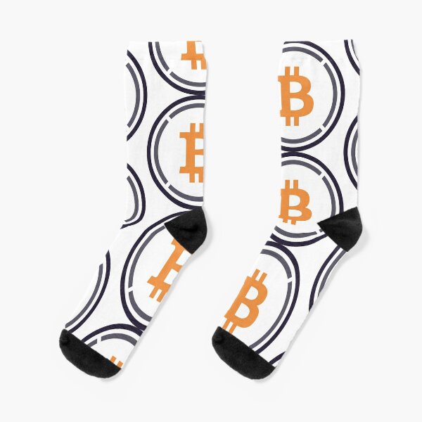 BnB Socks - Crypto Loot Shop - Blockchain Merchandise M / Crew / White
