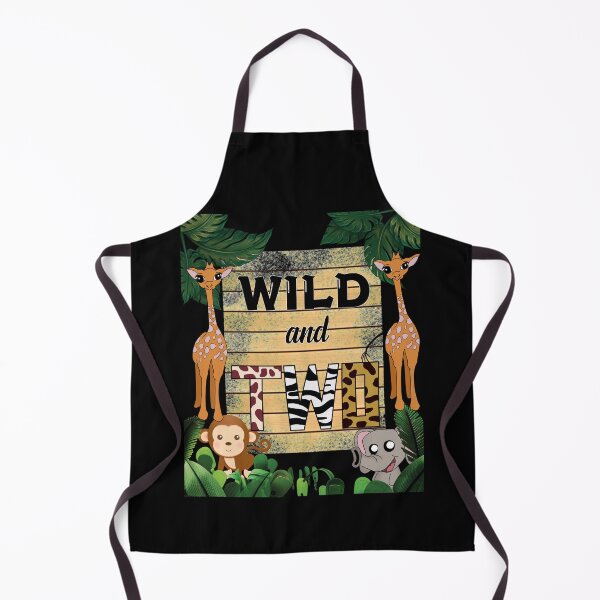 Item preview, Wild And Two Birthday Zoo Jungle  Animals Giraffe Elephant Monkey designed and sold by Ginger217.