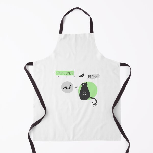 Item preview, Life is better with Cats in green and grey (german) designed and sold by Blue-Fairy.