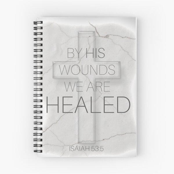 Item preview, Bible Verse, Christian Cross - By His Wounds We Are Healed designed and sold by TheKingdomAttic.
