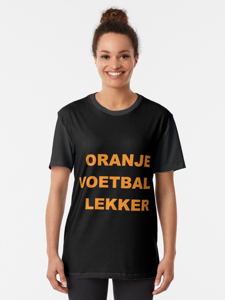plastic Maladroit hoofd Voetbal Oranje Lekker" Graphic T-Shirt for Sale by MicTraumstein | Redbubble