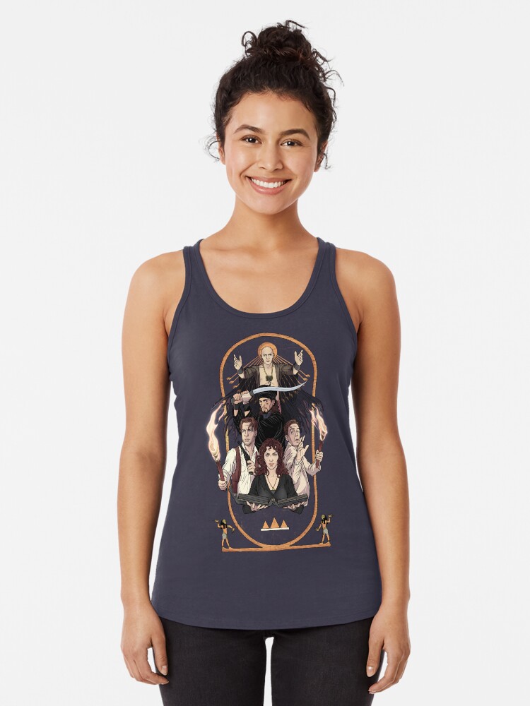 Thumbnail 1 von 3, Racerback Tank Top, Es hat nie geschadet, ein Buch zu lesen designt und verkauft von ElinJ.