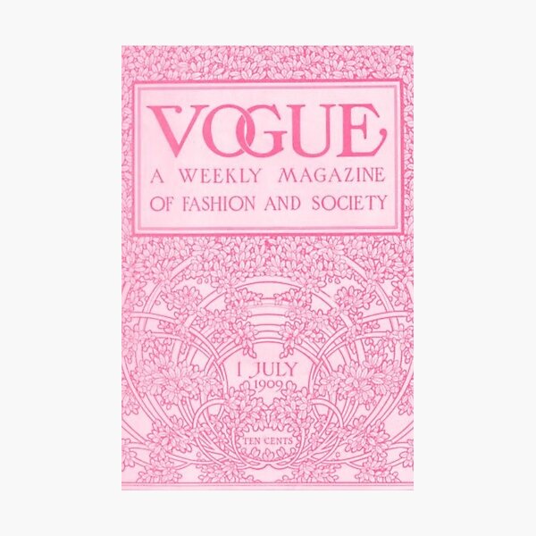 vogue magazine poster Photographic Print