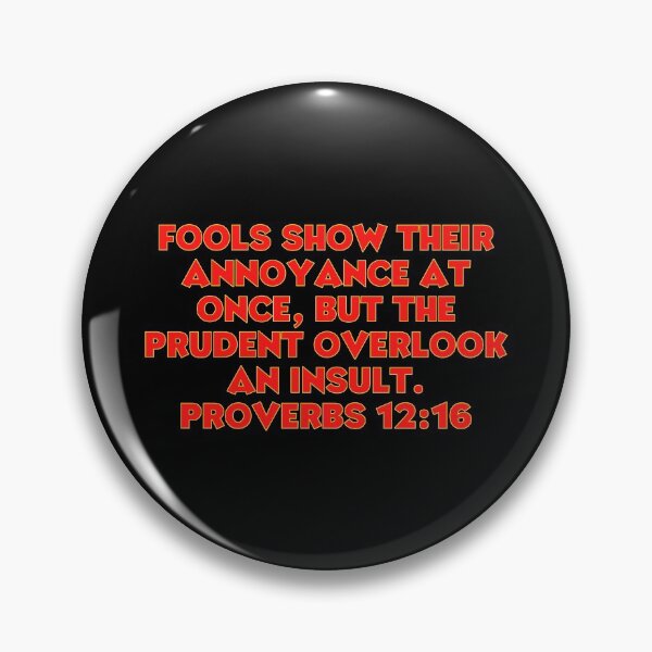 Item preview, Bible Verse Proverbs 12:16 designed and sold by Prayingwarrior.