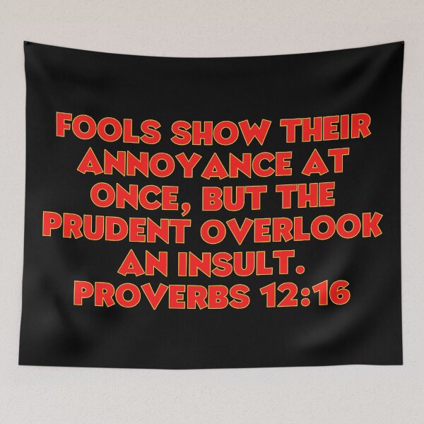 Item preview, Bible Verse Proverbs 12:16 designed and sold by Prayingwarrior.