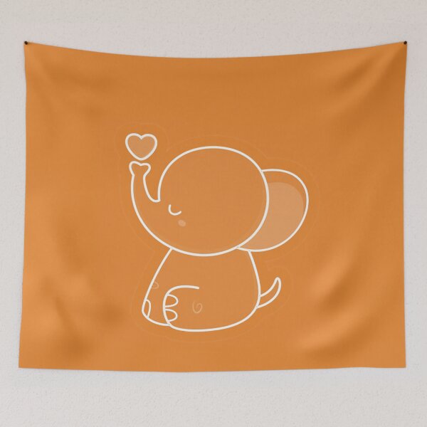 Aperçu de l'œuvre Éléphant mignon bébé - Cadeau d'éléphant mignon pour les amoureux des éléphants créée et vendue par Designs-RZ.