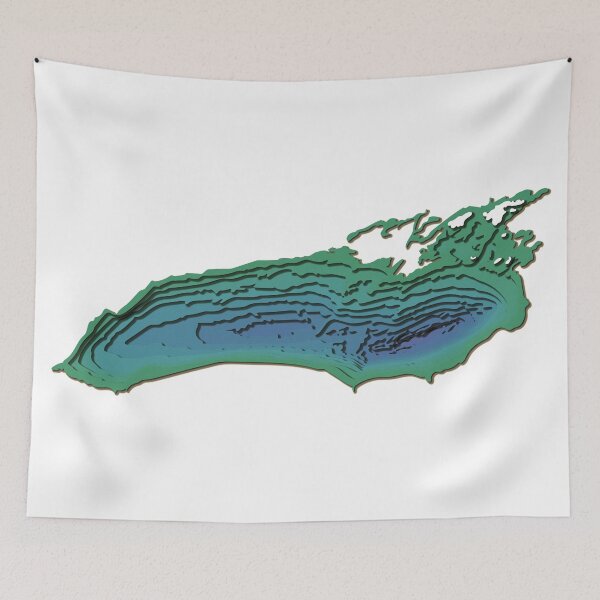 Item preview, Lake Ontario Topographical Map designed and sold by kiramrob.