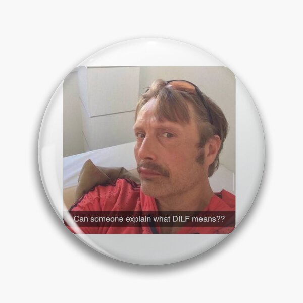 Item preview, mads mikkelsen dilf snapchat meme designed and sold by carolinebucko.