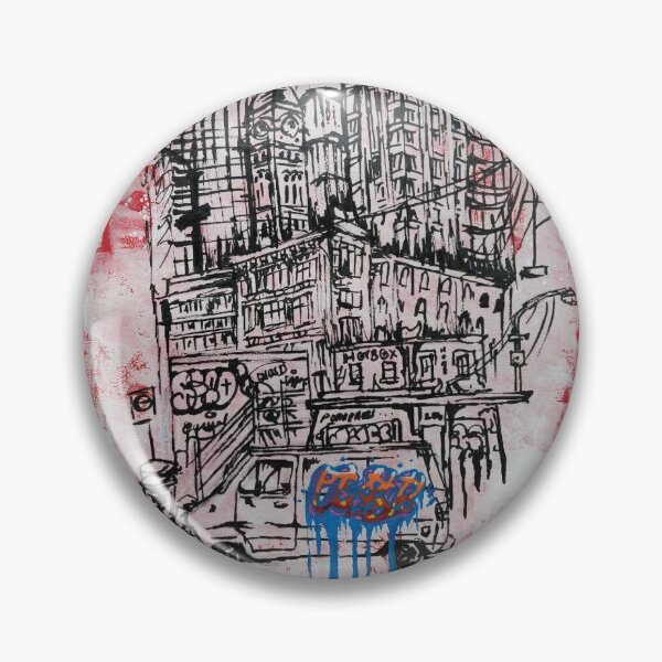 Item preview, Graphic City Scape designed and sold by Jencrowleyart.