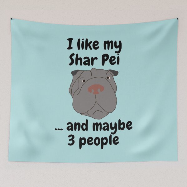 Item preview, I Like My Grey Shar Pei designed and sold by Nichestalgia.