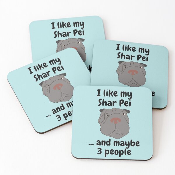 Item preview, I Like My Grey Shar Pei designed and sold by Nichestalgia.